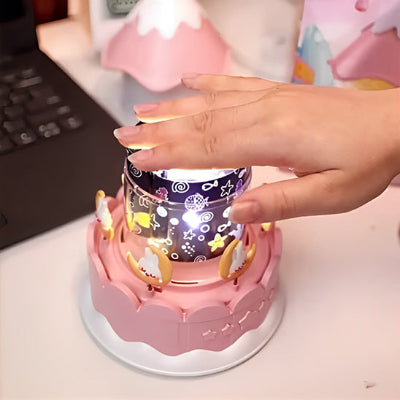 Veilleuse musicale bébé rose différents motifs chambre fille